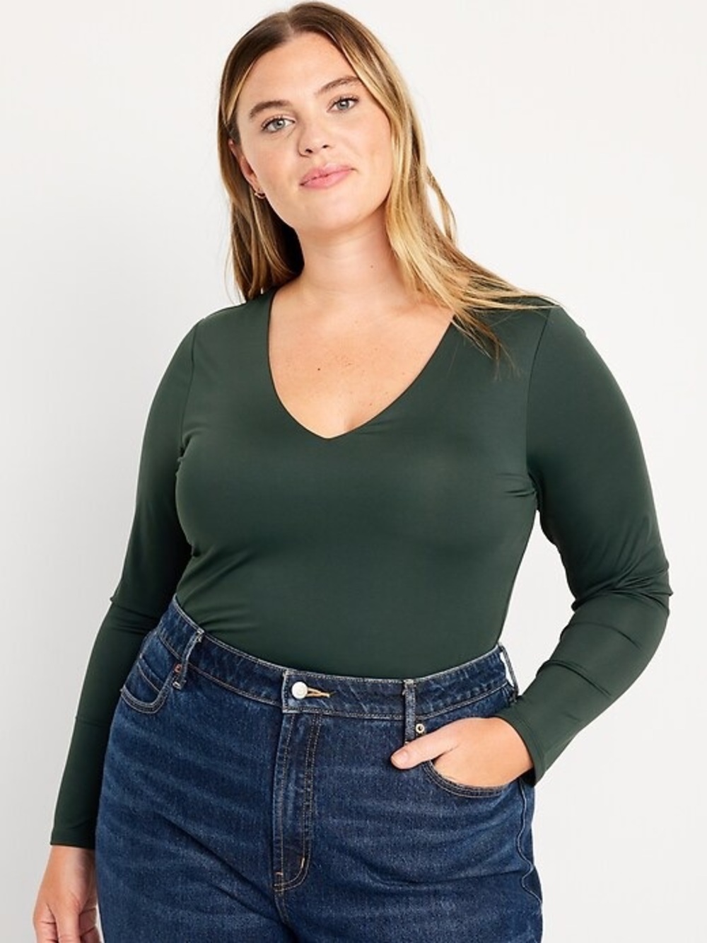 Old Navy Double Layer Sculpting Crop T-Shirt